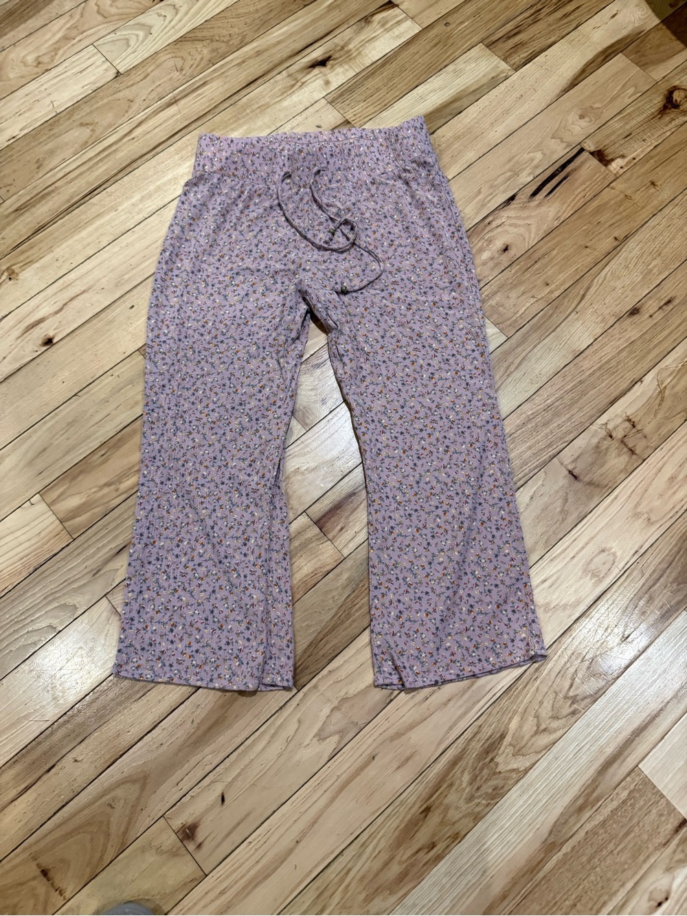 89th & Madison Lilac Floral Pull-On Lounge Pants Size Medium
